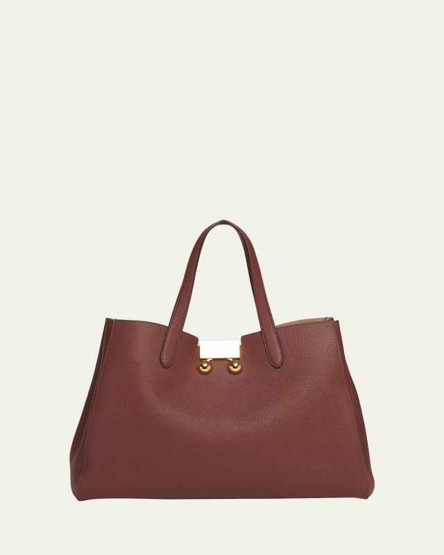 Trunkaroo Medium Calfskin Tote Bag